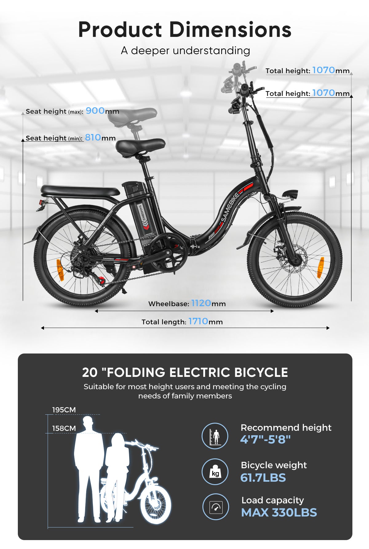Breeze CY20 | Bicicleta eléctrica plegable 250W