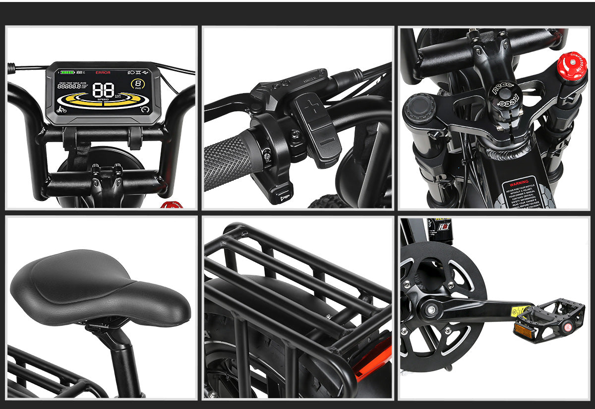 Ridge RS-A02 Plus | Fat bike eléctrica plegable 250W